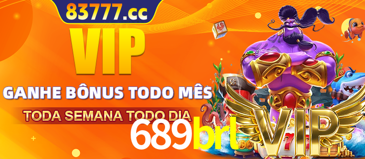 Banner promocional do 689brl oferecendo 100% de recompensas adicionais contínuas para quem fizer o login diário (Daily sign-in), com um mascote de coelho.