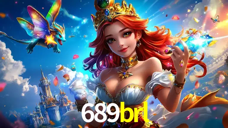 A princesa de um reino de fantasia mágico, com seu pequeno dragão, apresentando um mundo de prêmios encantados nos jogos de caça-níqueis do cassino 689brl.